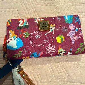 BRAND NEW Dooney and Burke Christmas Wristlet